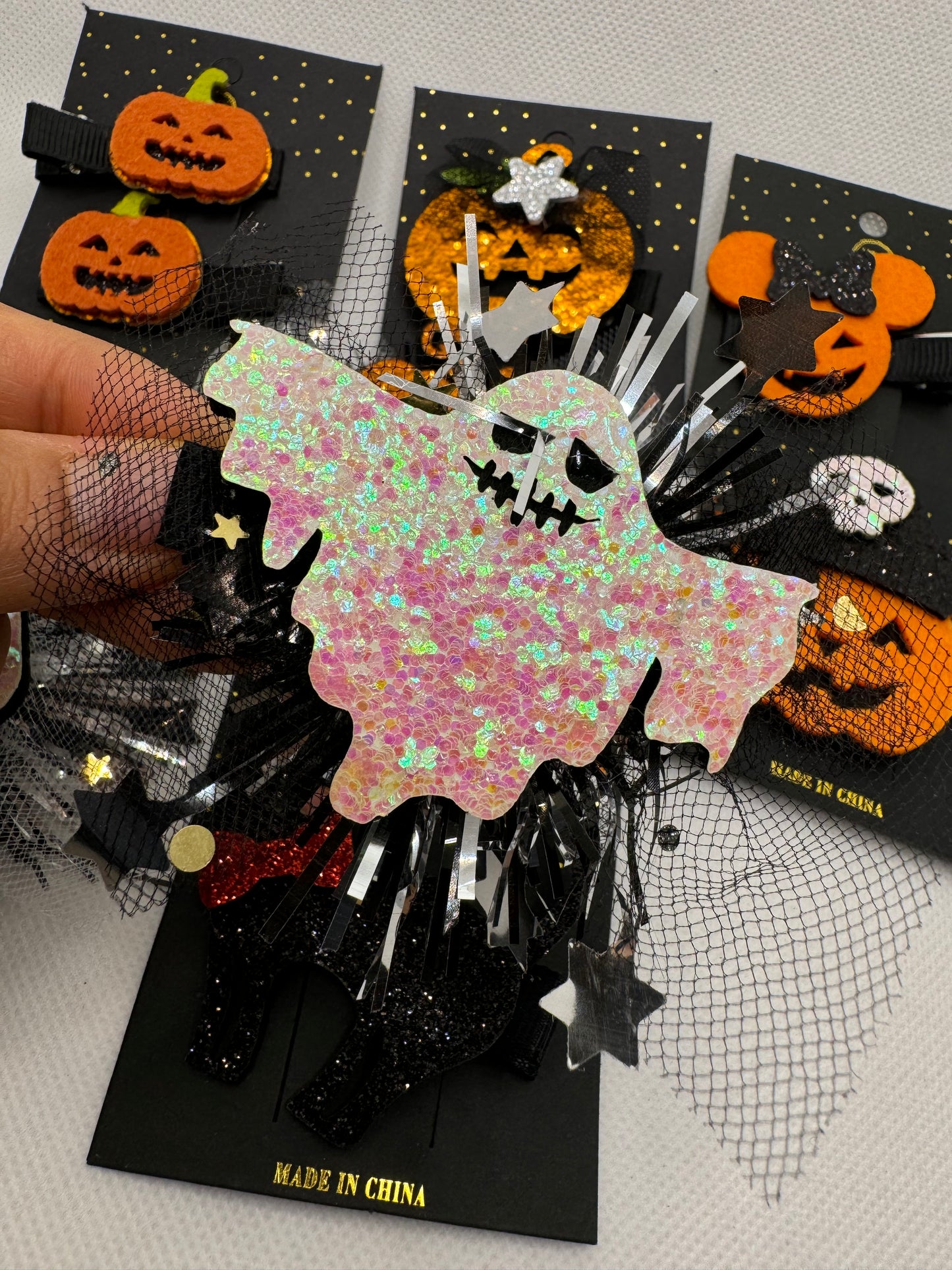 Pinza para el cabello de niña Halloween