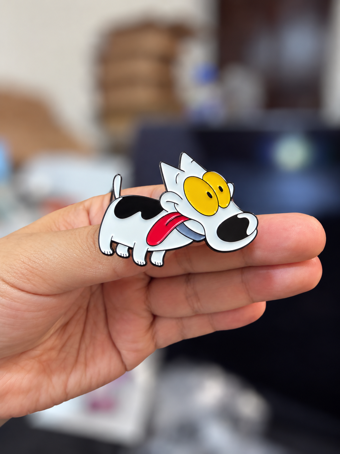 PI001 Pin broche la vida moderna de rocko spunky para tela accesorio metal esmaltado 3x4cm