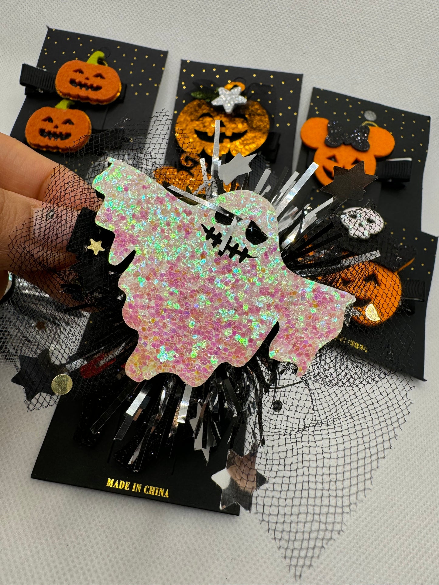 Pinza para el cabello de niña Halloween