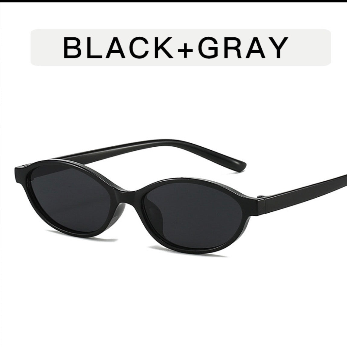 GF13 gafas de sol oscuras ovaladas con montura pequeña