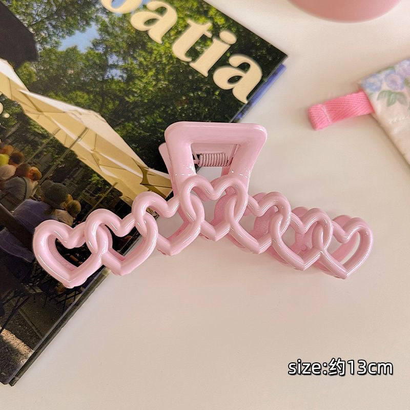 AC179 Pinza para el cabello corazones 13cm