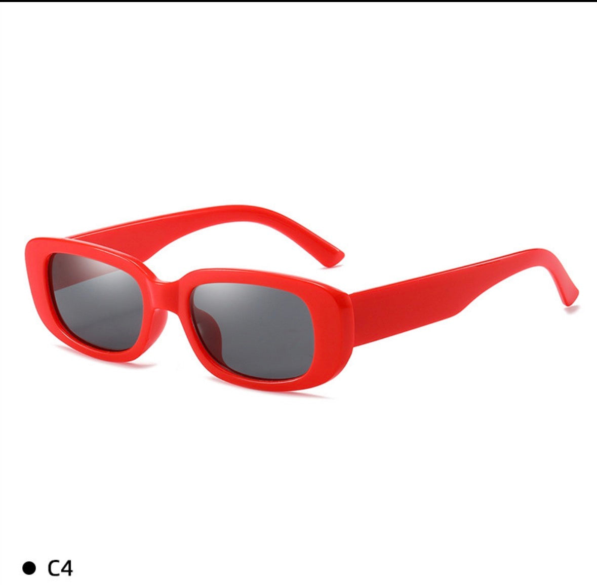 GF28 gafas estilo cuadrado rojos unisex
