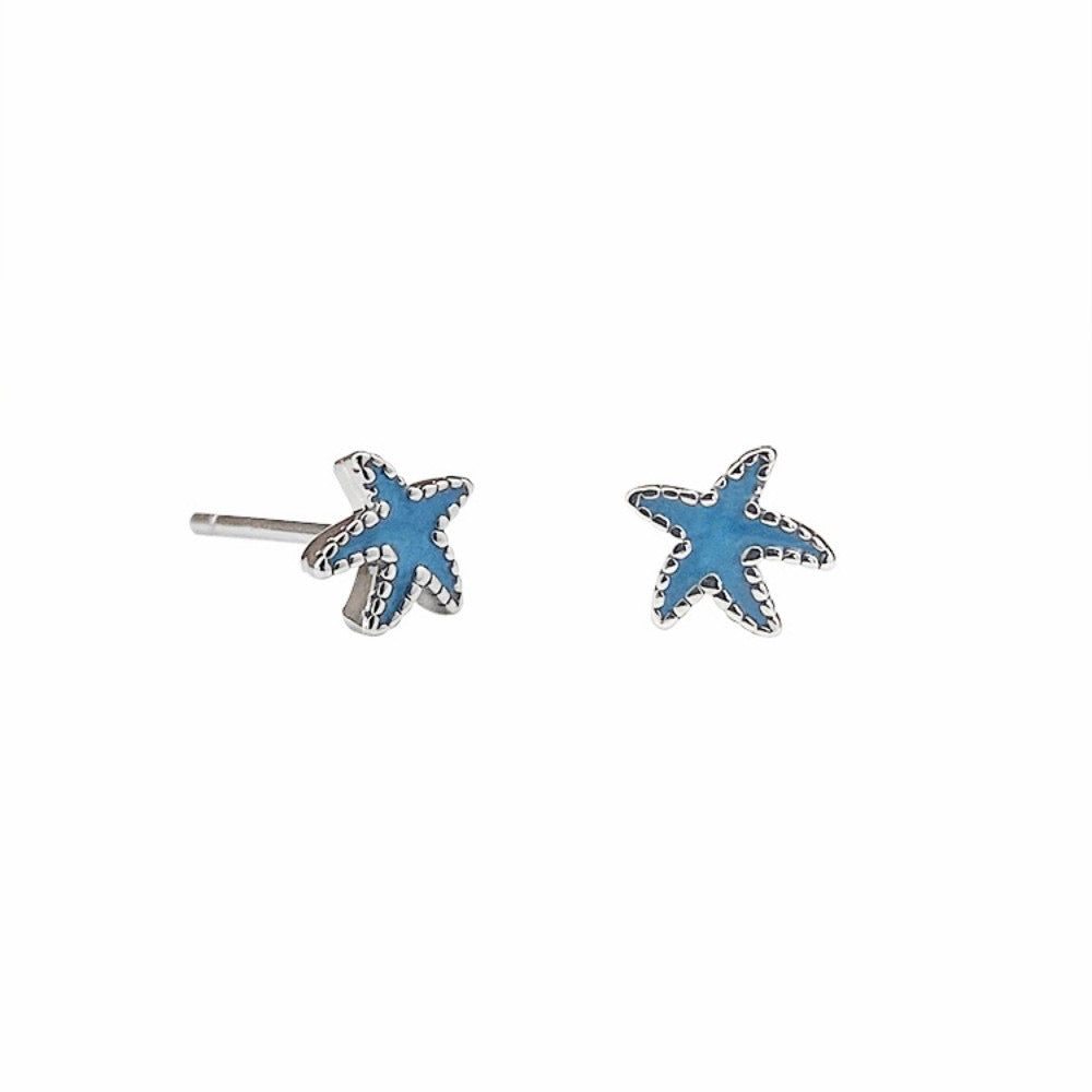 E2984 Aretes estrella mar aleacion 0.5cm