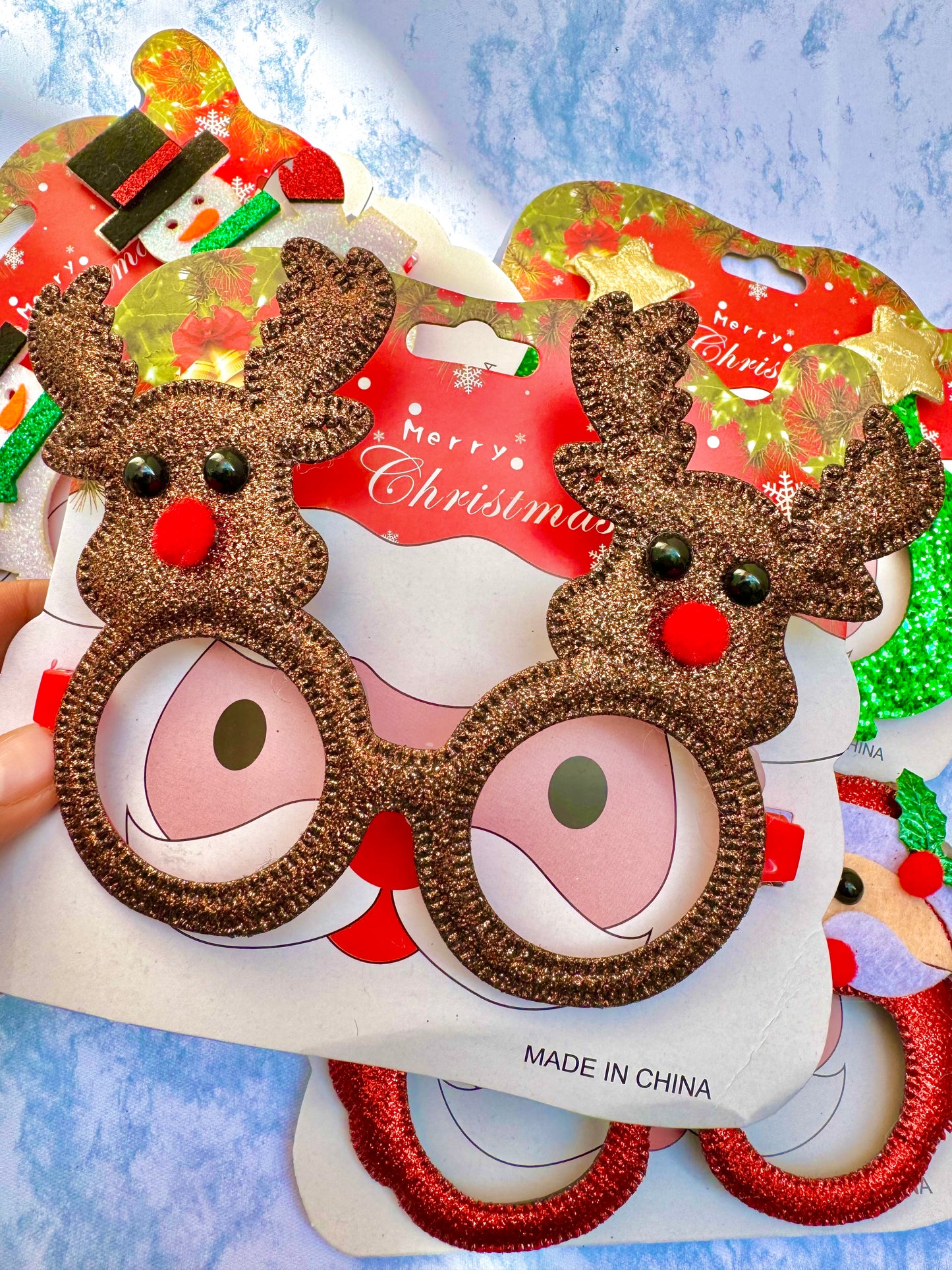 AC157R Lentes navideños reno niño/adulto unitalla