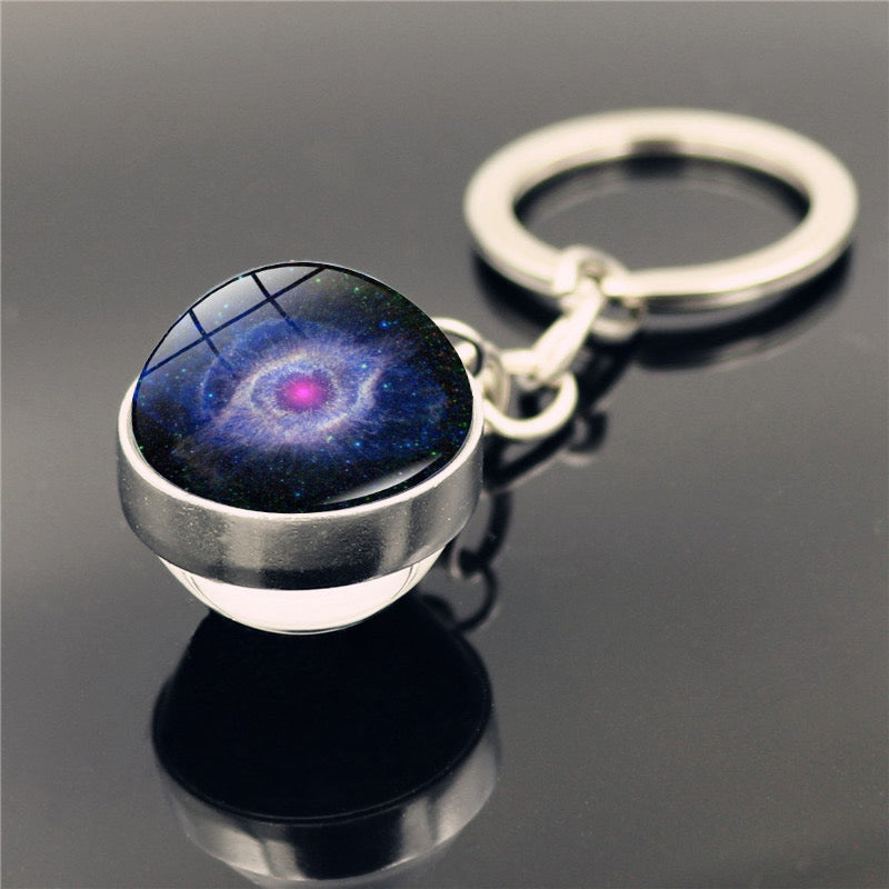 K146 Llavero universo azul aleacion 10cm