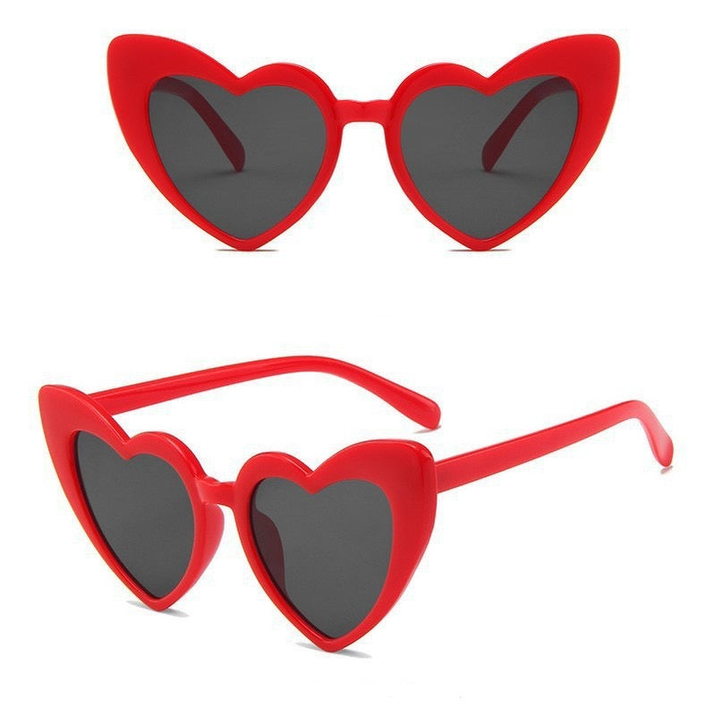 L151R Lentes corazon adulto rojo