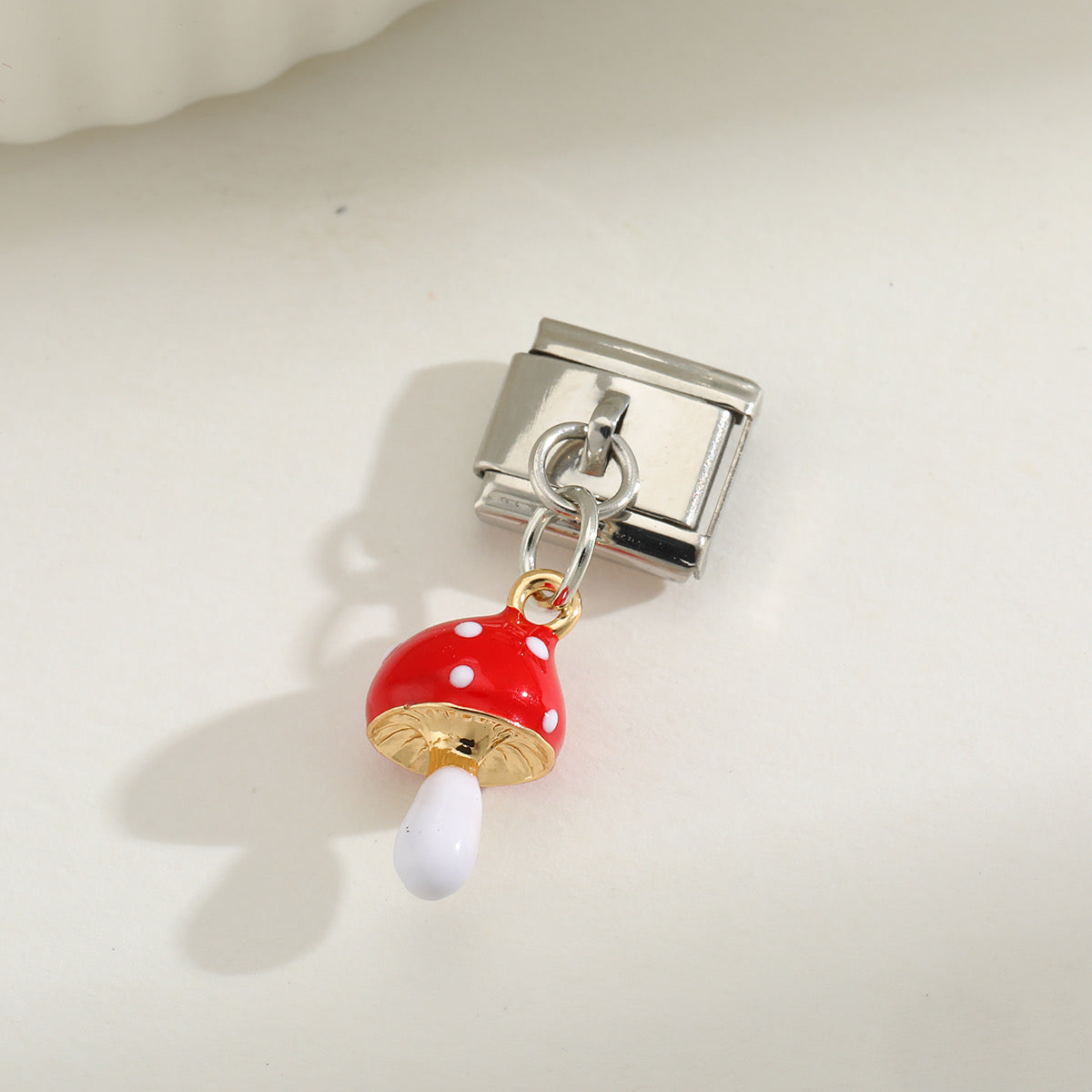 B268 Charm pulsera italiana acero inoxidable 2cm