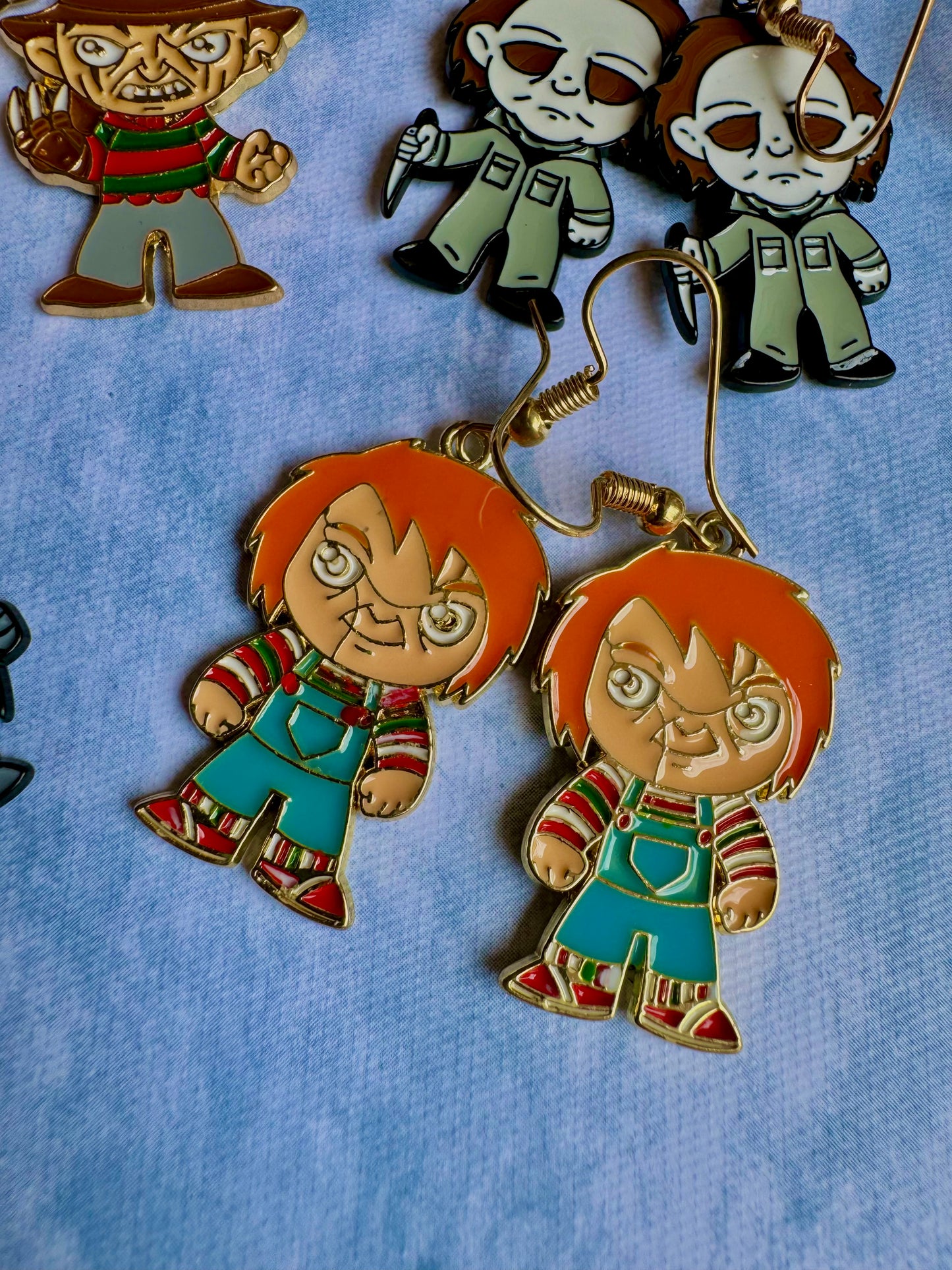 JY35 Aretes Chucky Halloween