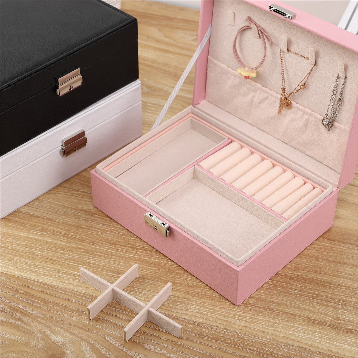 D34 Alajero grande rosa con llave desmontable de arriba 23x17x8.5cm
