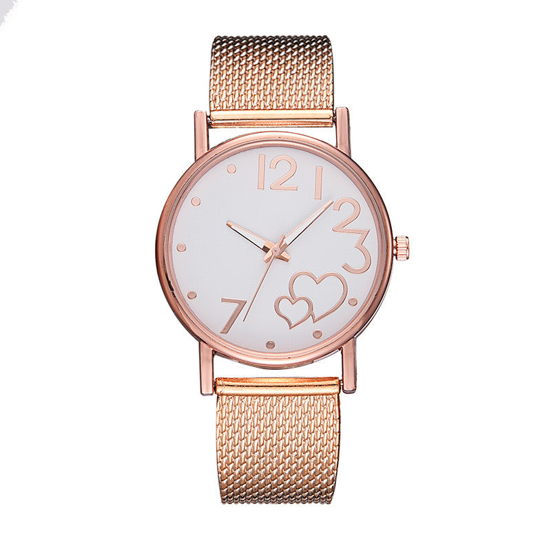 R119OR Reloj oro rosa material de correa gel de silice