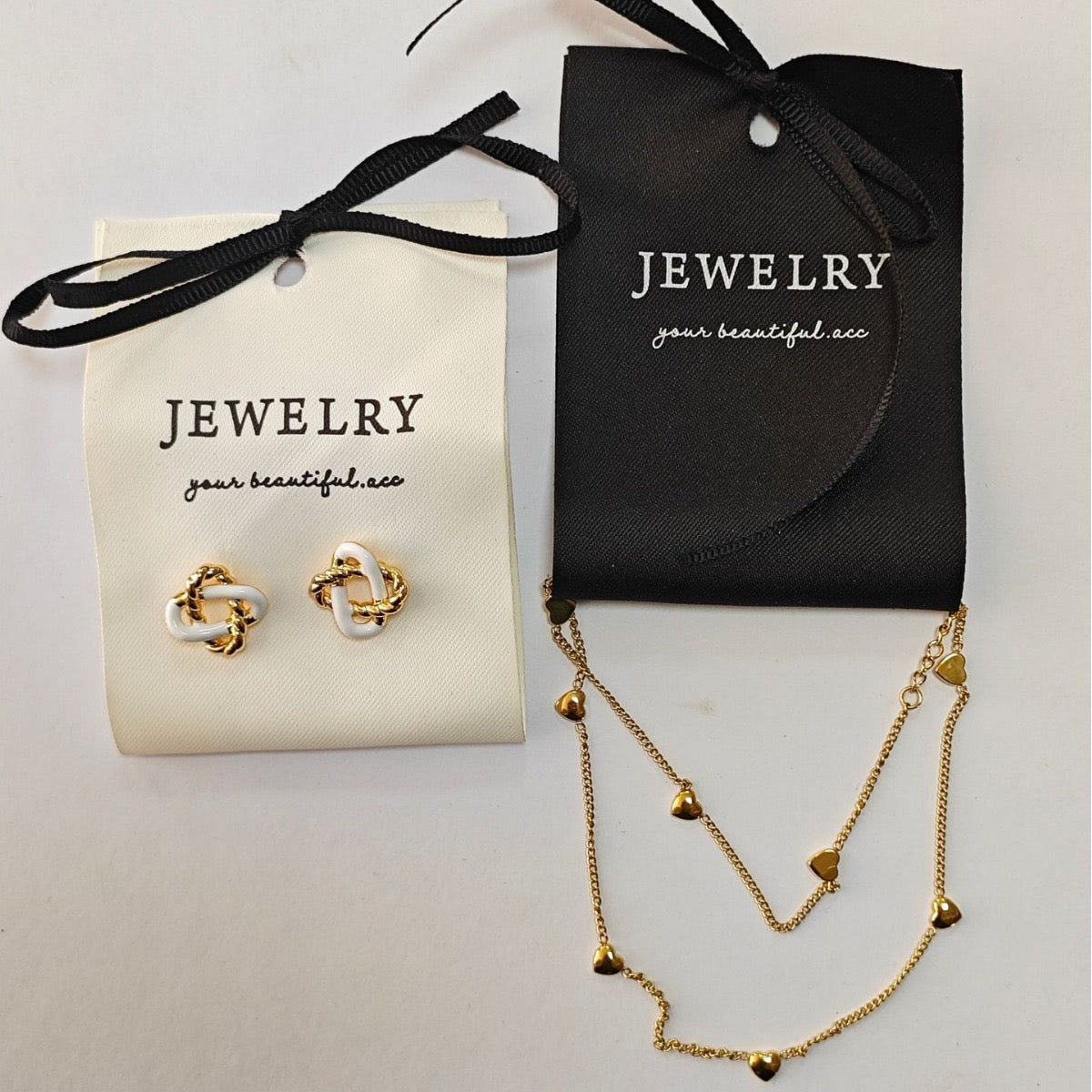 D25B Embalaje de algodón impreso incluye listón (PAQUETE DE 10 PSZ)