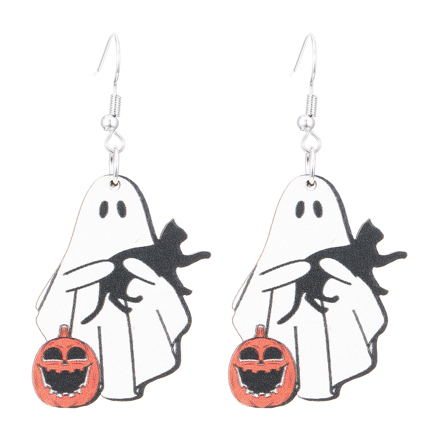 E4070 aretes fantasma Halloween 5.5cm