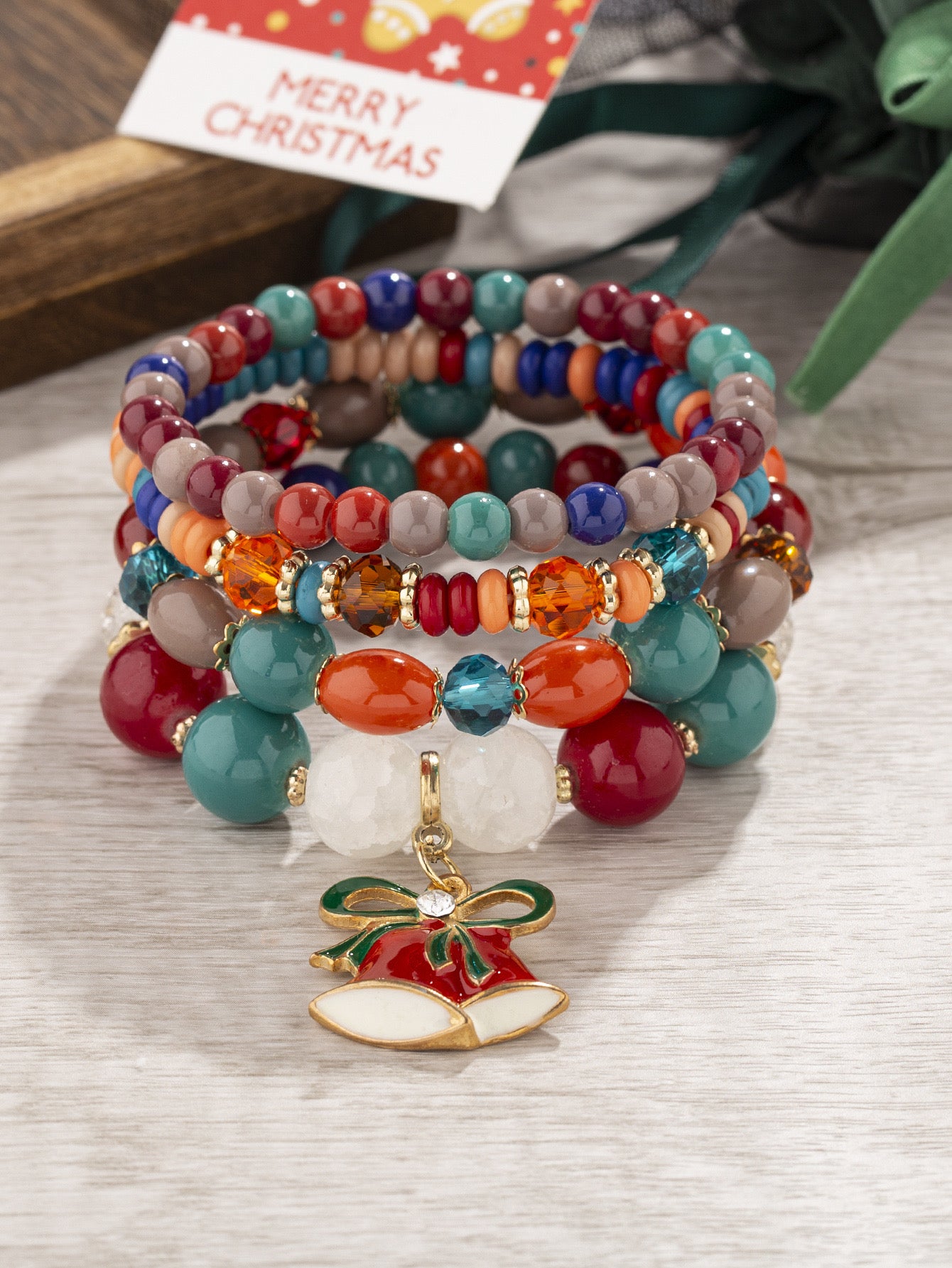 B505 conjunto de pulseras elásticas campaña navideña