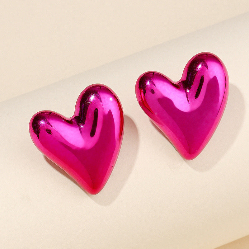 E3675 Arestes corazón fucsia globo acrílico 3cm
