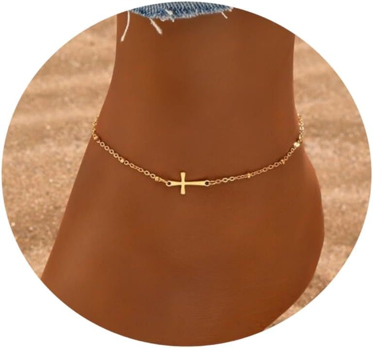 TB03 Tobillera acero inoxidable 304 Cruz religiosa