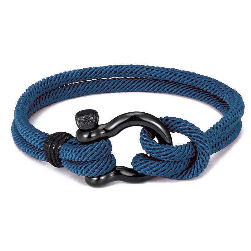 B375A Pulsera caballero cordon acero inoxidable 19cm