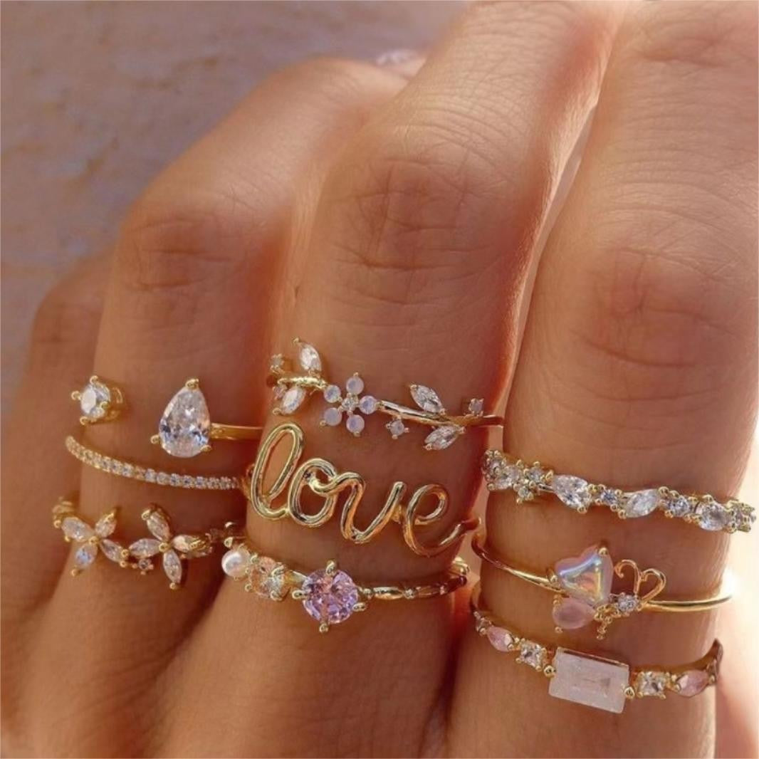 A206 Conjunto de anillos love