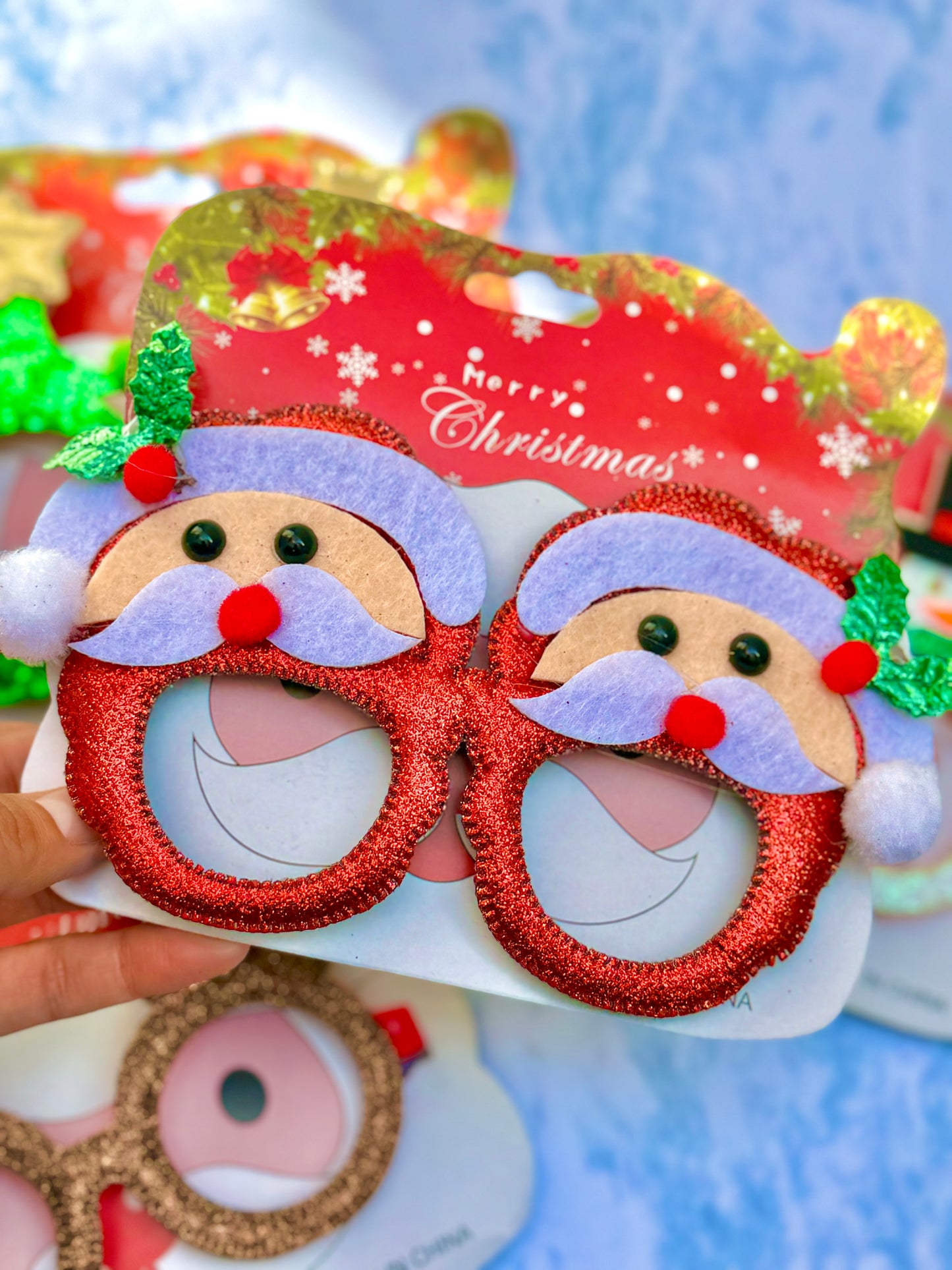 AC157S Lentes navideños santa Claus niño/adulto unitalla
