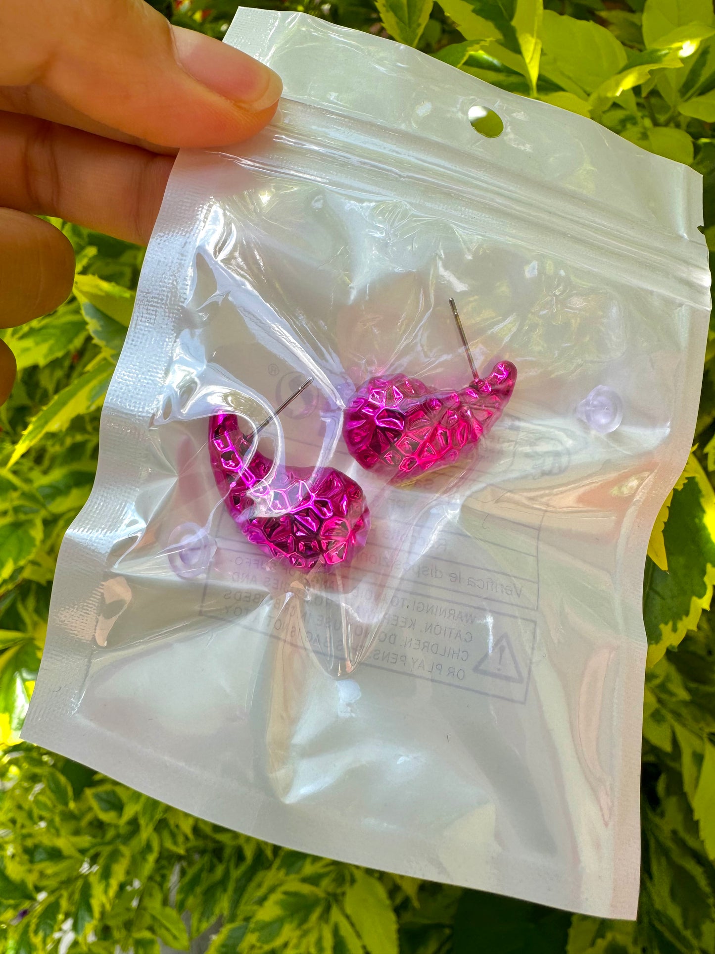 J345RS Aretes gota imitación bottega dorado ligeros acrílico