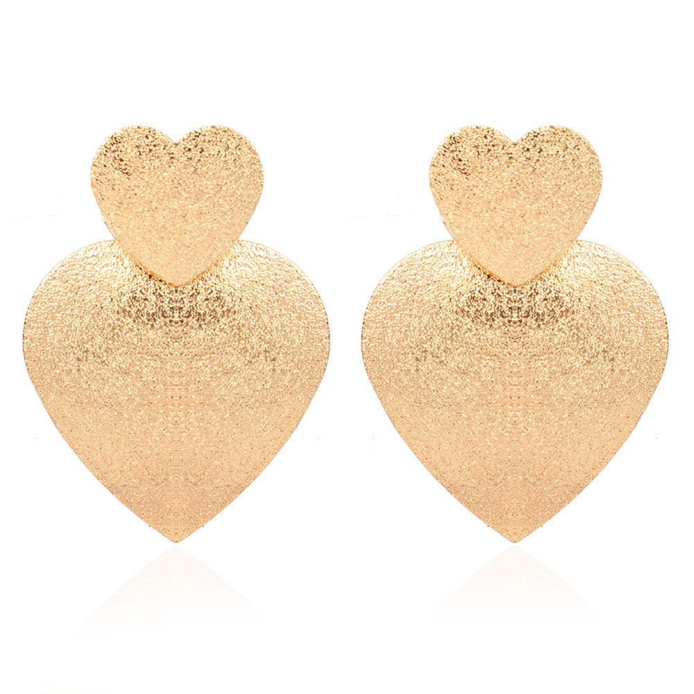 E2753 Aretes corazon grande aleacion ligeros