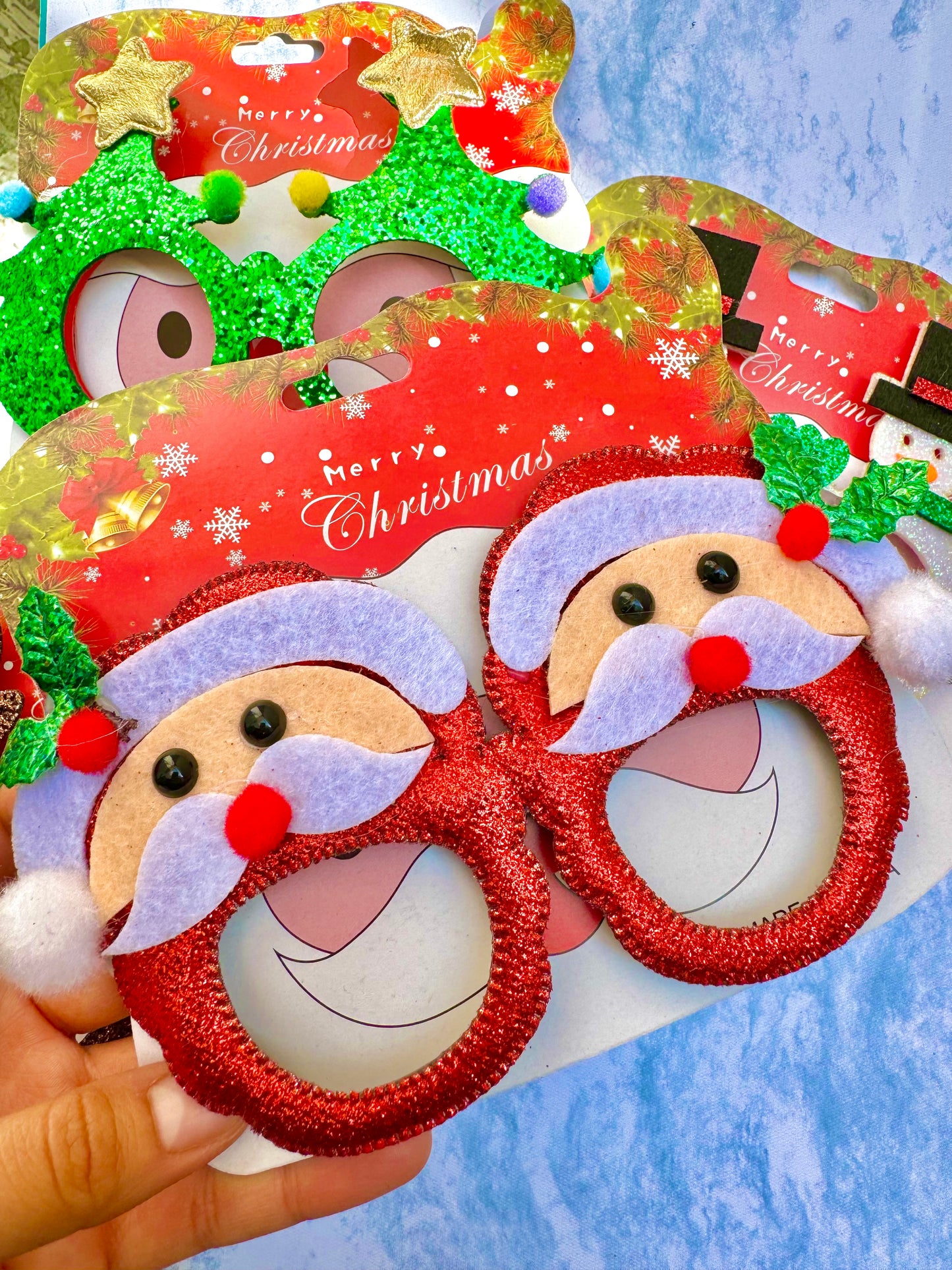 AC157S Lentes navideños santa Claus niño/adulto unitalla