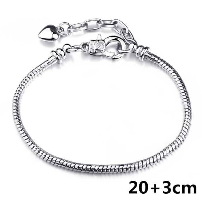 B287 Pulsera tipo Pandora cobre 25cm