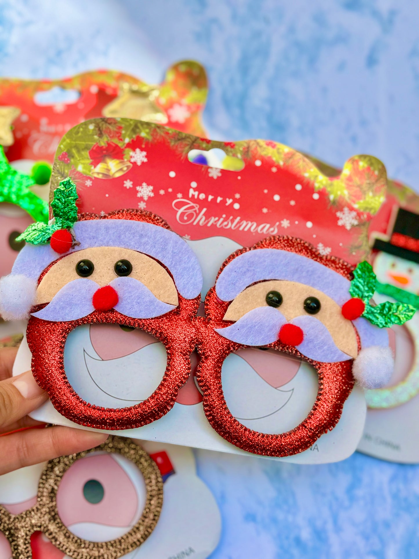 AC157S Lentes navideños santa Claus niño/adulto unitalla