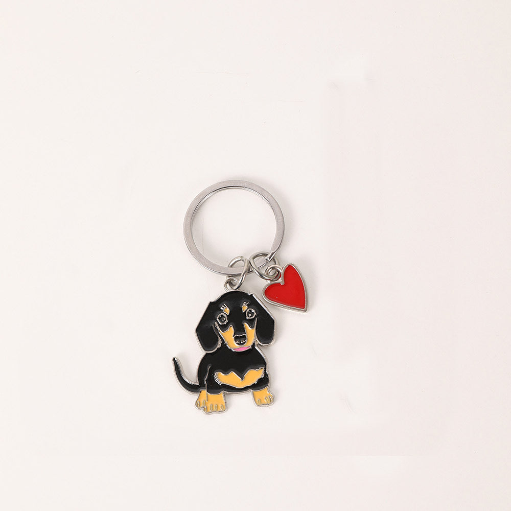 K93 llavero perro salchicha aleacion 7.5cm