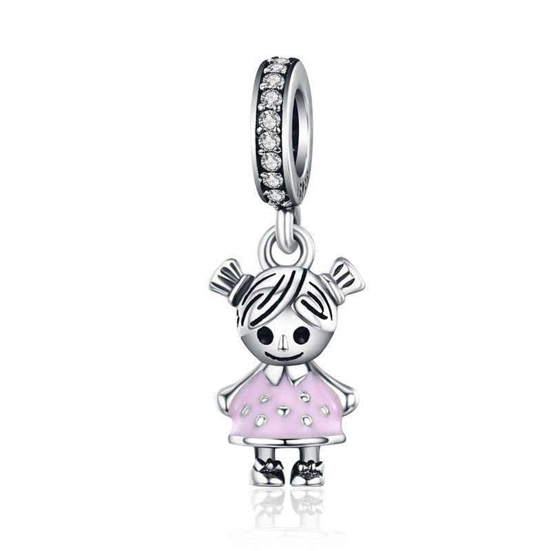 C483 Dije charm colgante aleacion niña mama accesorio extra decorativo
