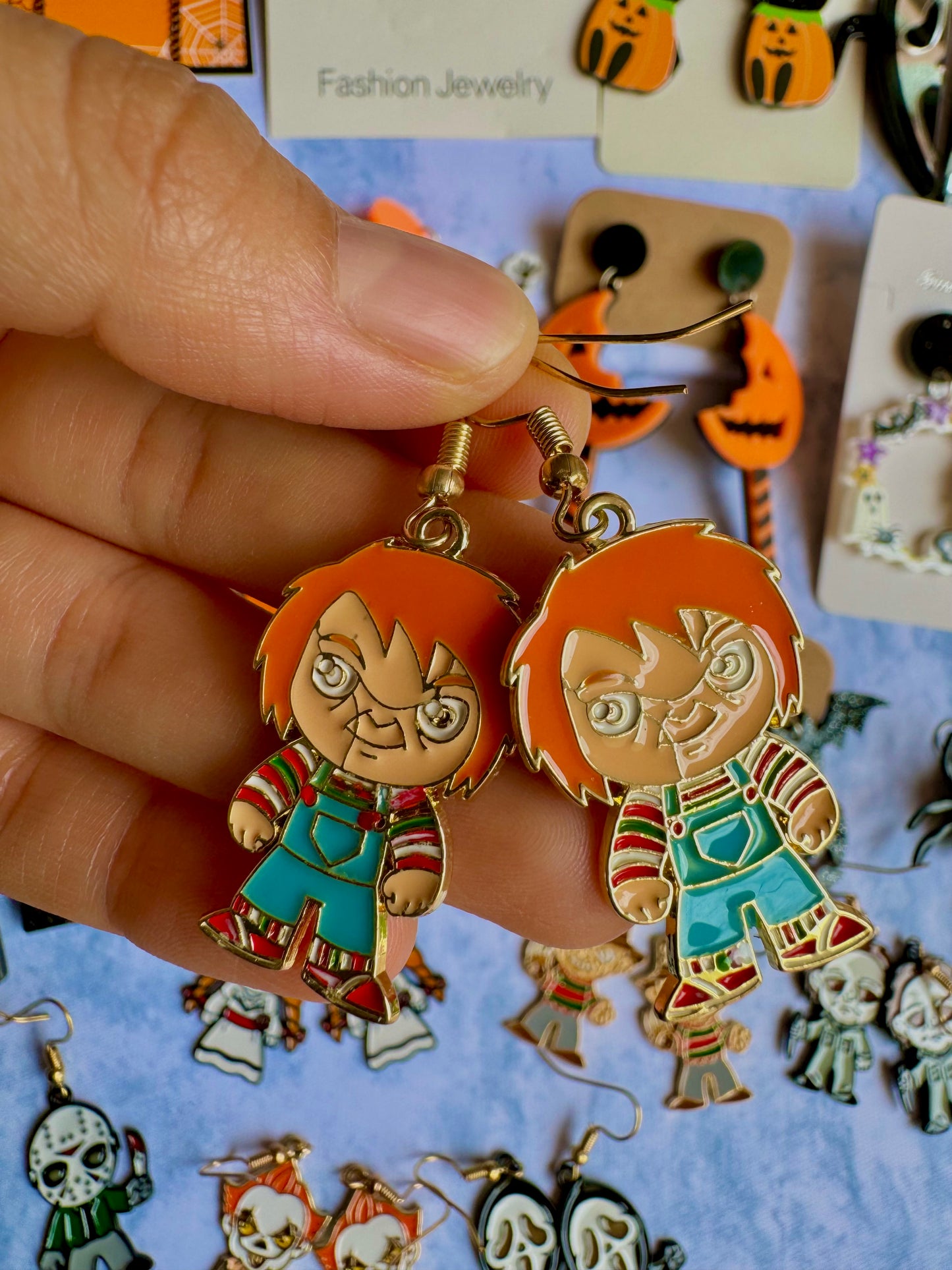JY35 Aretes Chucky Halloween