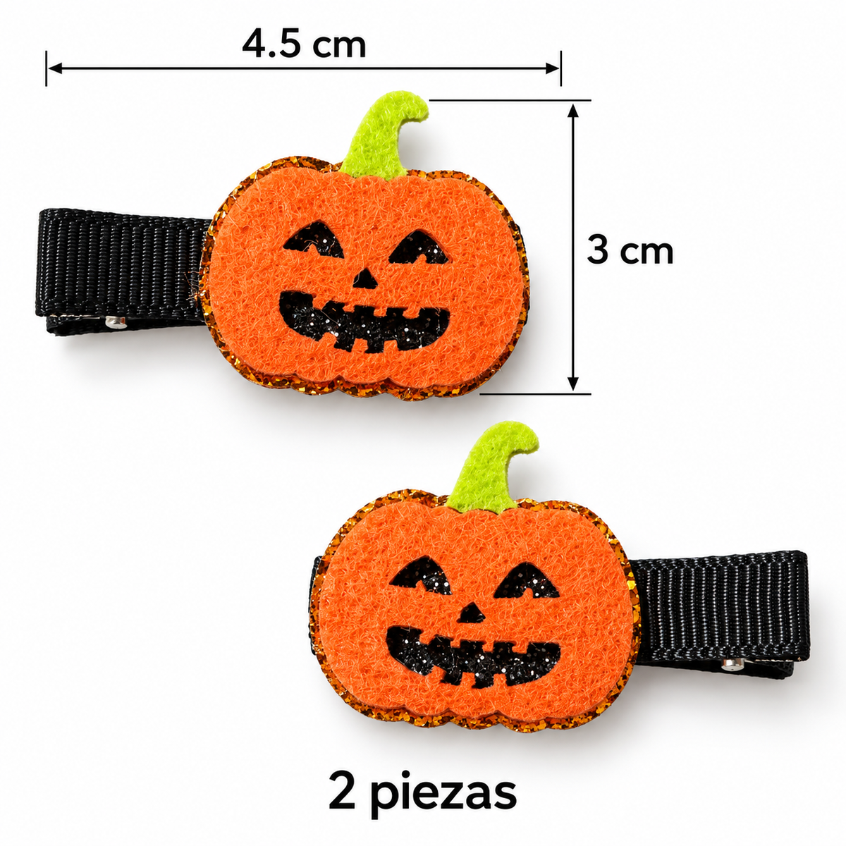 PZ5 Pinza doble de calabaza para cabello