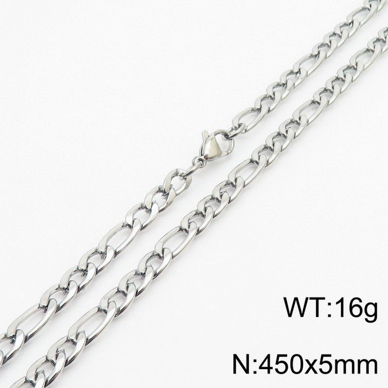 C592 Collar caballero acero inoxidable largo 22cm