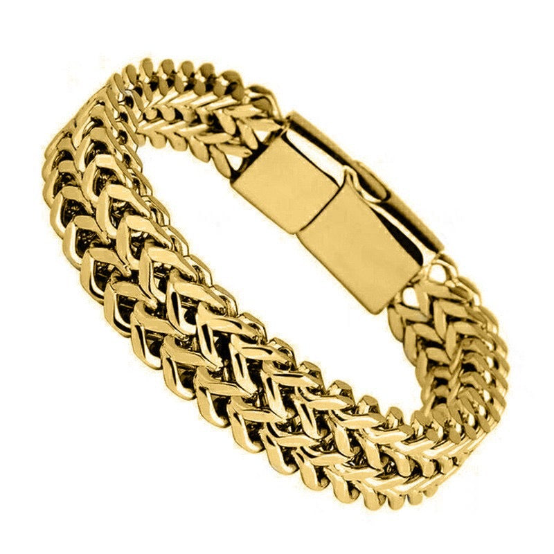 B316D Pulsera caballero acero inoxidable 22cm