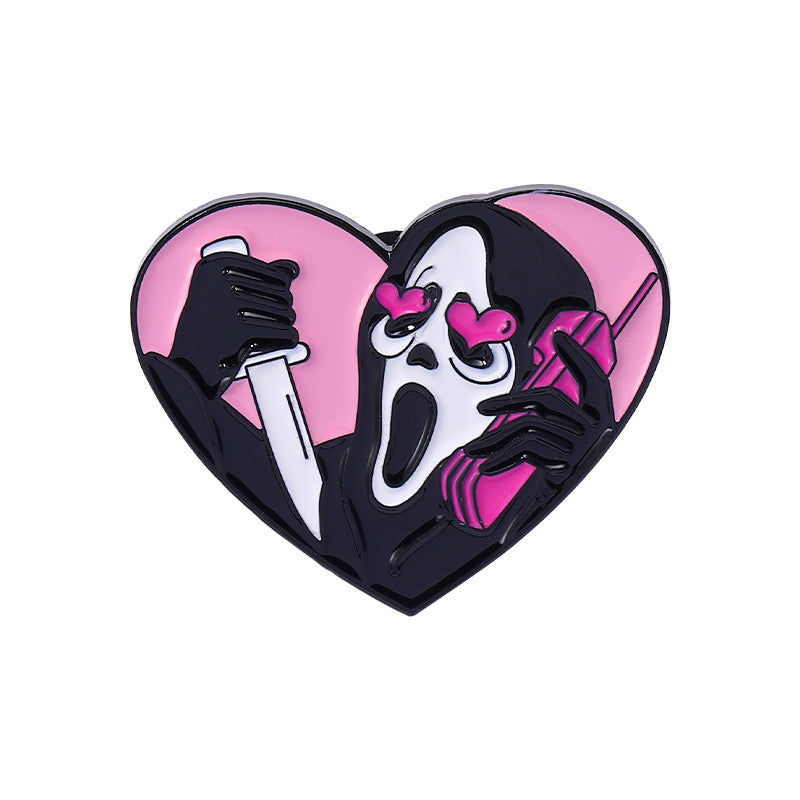 P97 Pin o broche para ropa ghost face