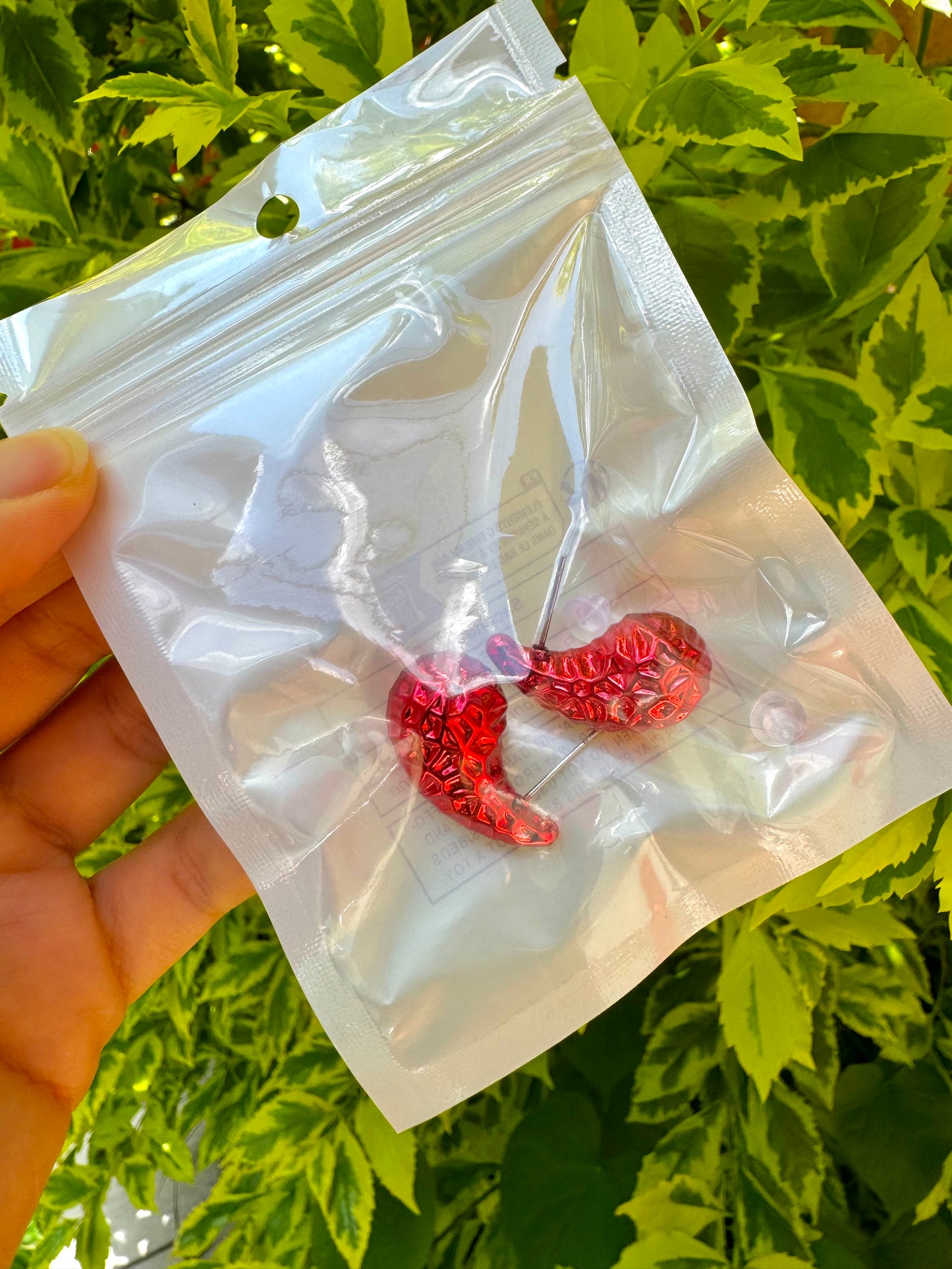 J345R Aretes gota imitación bottega dorado ligeros acrílico