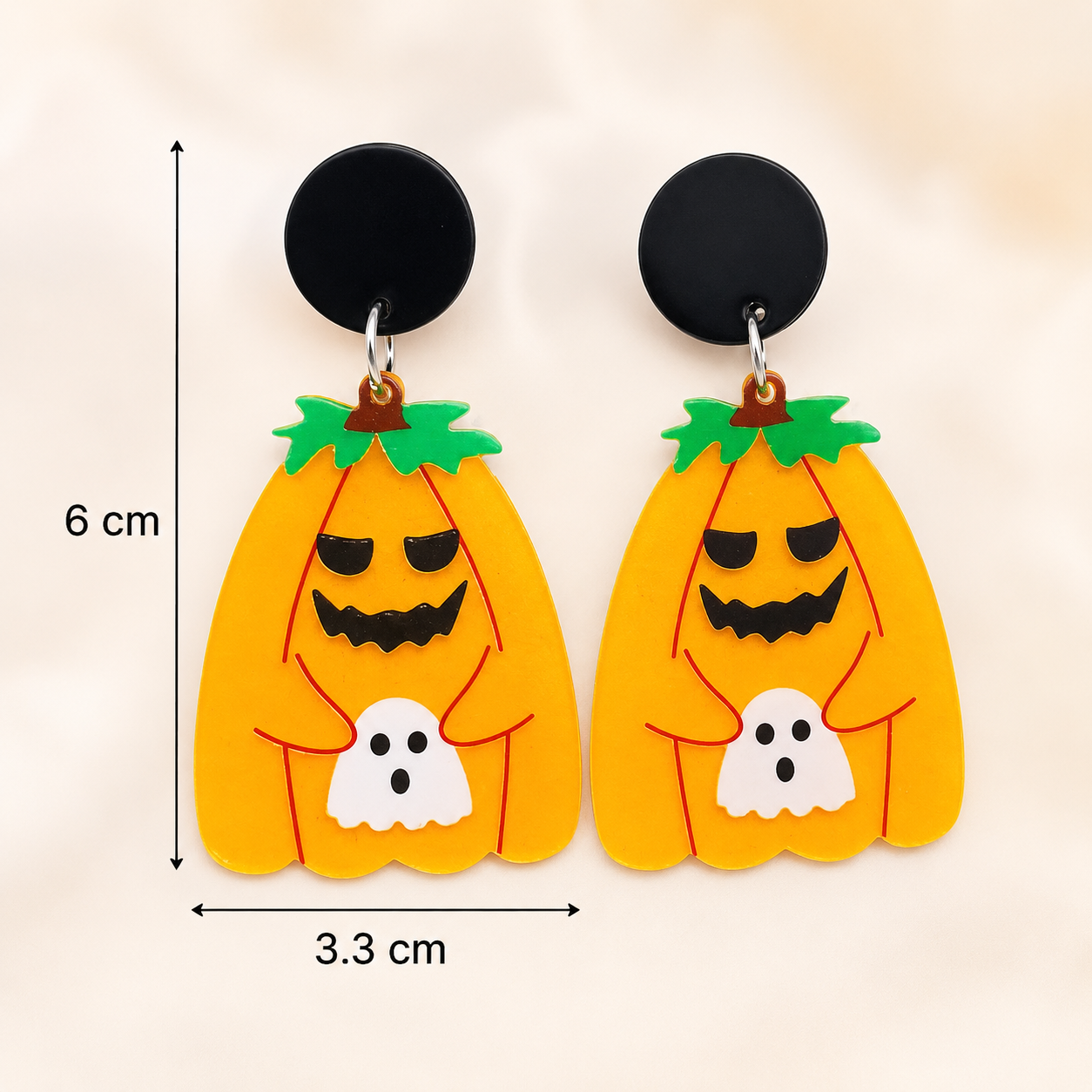 H03 Aretes grandes animacion halloween acrílico super ligeros