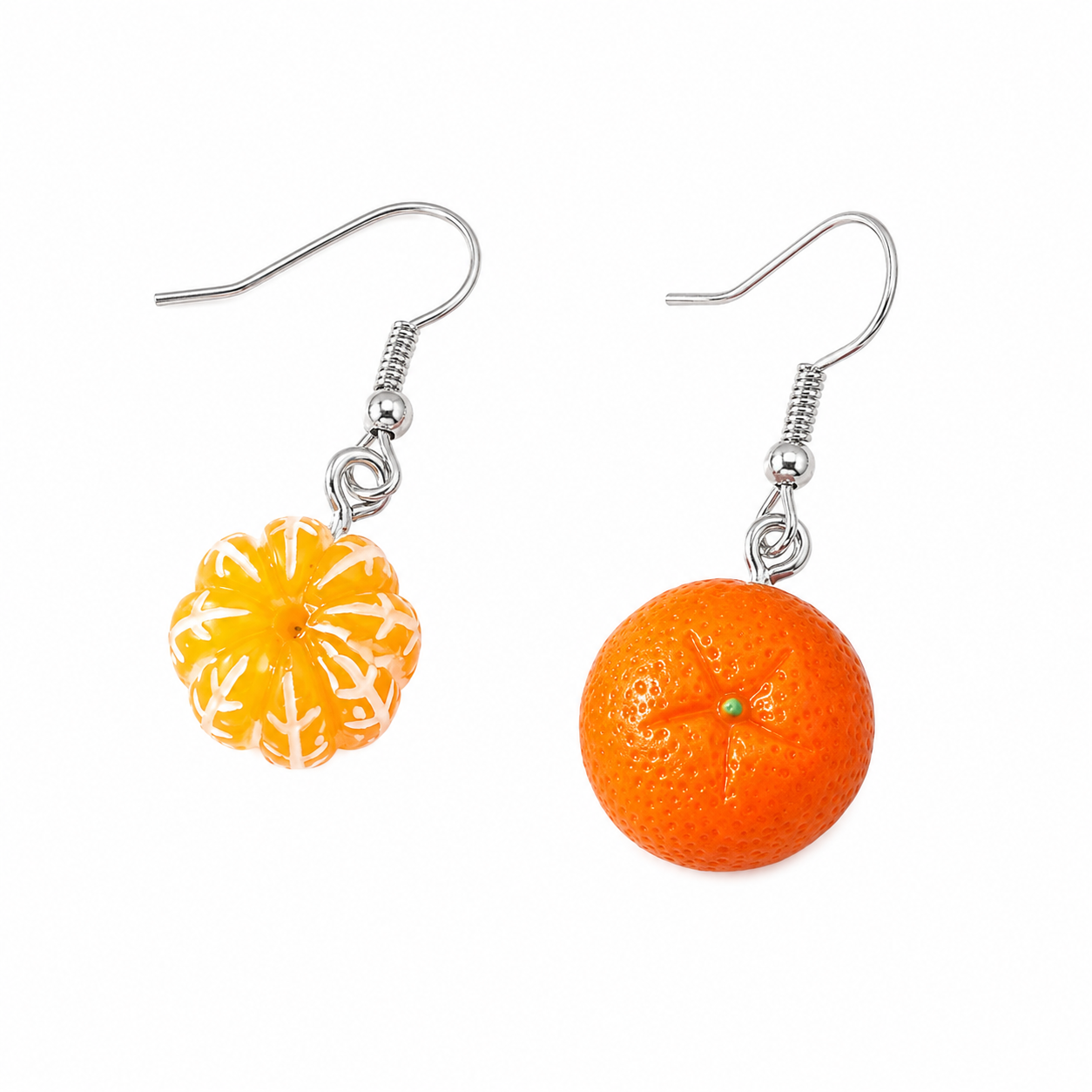 H74 Aretes mandarina de aleacion