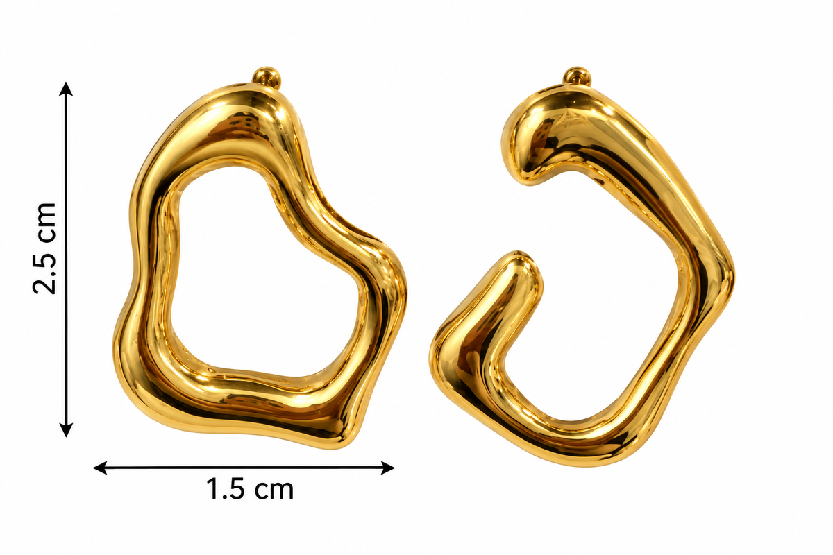 E014 Aretes asimetricos acero de titanio