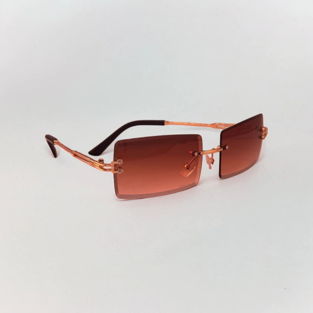 1806 Lentes De Sol Rectangular Sin Marco para adultos