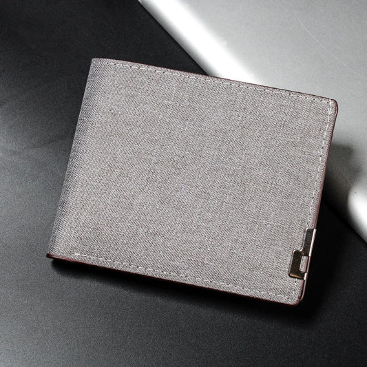 CR83 Cartera caballero mezclilla 12x8cm