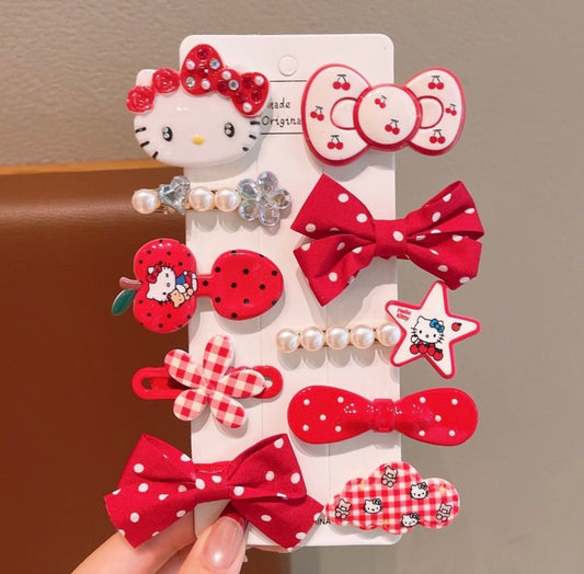 Ac106 broches para el cabello hello kittye