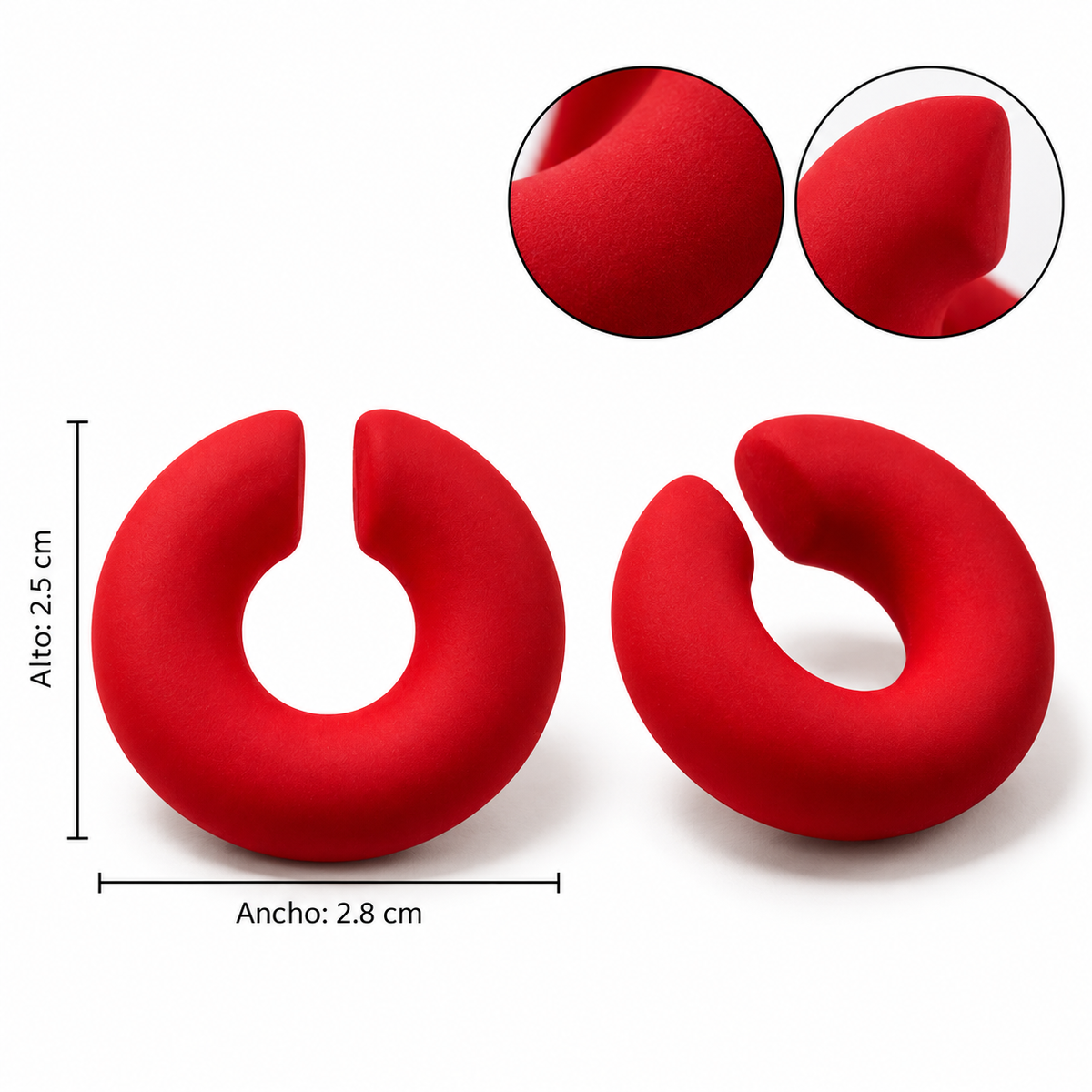E7526 Simuladores rojos de acrilico 2pcs