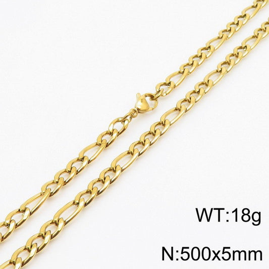 C579 Collar hombre acero inoxidable largo 27cm grosor 5mm
