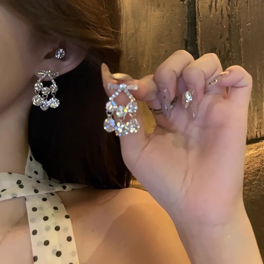 E3900 aretes colgante fiesta brillante aleacion 4.5cm
