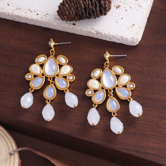 E3265 Aretes de fiesta colgantes elegantes acrilico 4cm