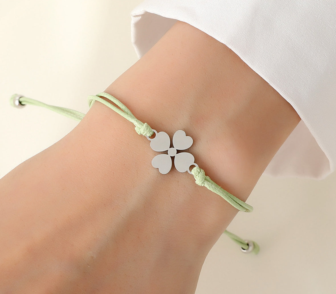 B278 Pulsera acero inoxidable cordon ajustable 1.5cm