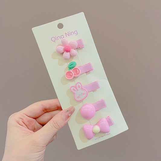 ACS12 Conjunto broches para el cabello niña resina incluye los de la foto