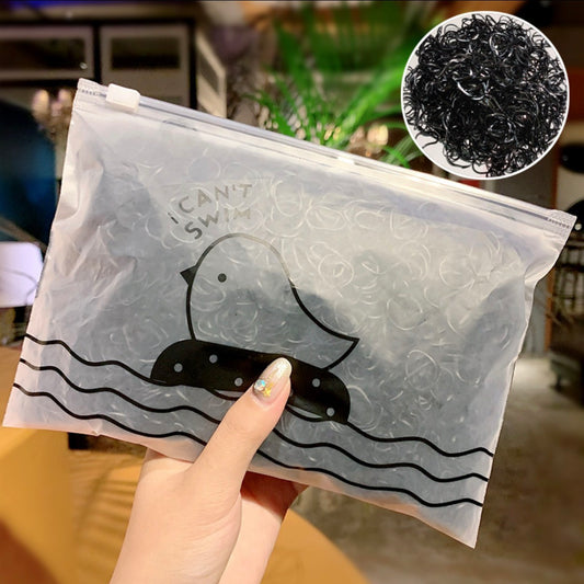 Ac90 bolsa de ligas para el cabello elasticas plástico negras