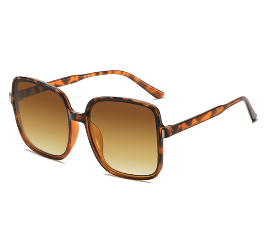 LENT04 lentes de sol cuadrado animal print