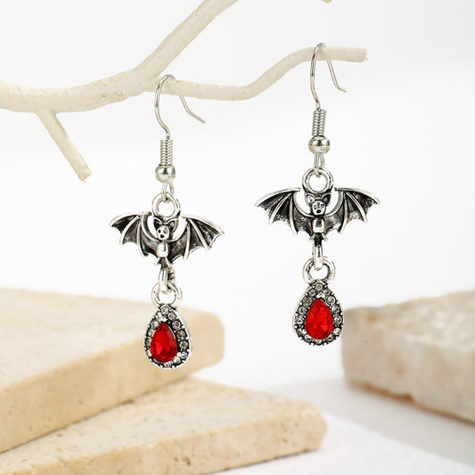 E4038 Aretes murciélagos colgantes aleacion 3cm
